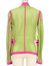 Gianni Versace Perforated Leather Jacket Jacket arcadeshops.com