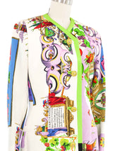 1992 Gianni Versace Couture Baroque Print Jacket Jacket arcadeshops.com