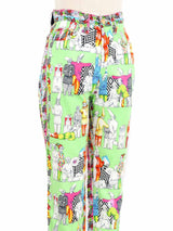 Versace Jeans Couture Pierrot Print Pants Bottom arcadeshops.com
