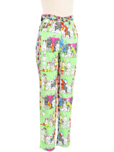 Versace Jeans Couture Pierrot Print Pants Bottom arcadeshops.com