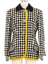1991 Gianni Versace Harlequin Swing Coat Jacket arcadeshops.com