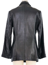 Gianni Versace Leather Blazer Jacket arcadeshops.com