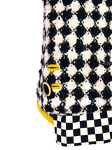 1991 Gianni Versace Harlequin Swing Coat Jacket arcadeshops.com