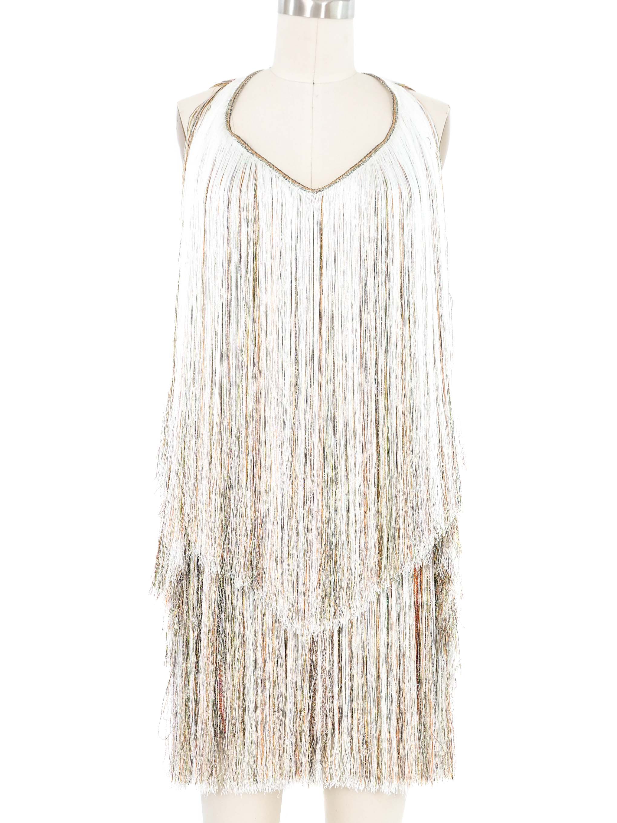 missoni fringe halter dress Missoni halter neck plunging backless knit silk orange blue brown maxi dress at 1stDibs