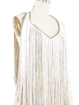 Missoni Metallic Full Fringe Halter Dress Dress arcadeshops.com