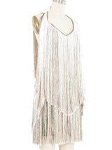 Missoni Metallic Full Fringe Halter Dress Dress arcadeshops.com