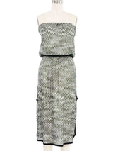 Missoni Metallic Chevron Strapless Dress Dress arcadeshops.com