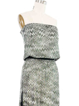 Missoni Metallic Chevron Strapless Dress Dress arcadeshops.com