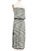 Missoni Metallic Chevron Strapless Dress Dress arcadeshops.com