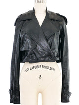 2007 Lanvin Cropped Leather Jacket Jacket arcadeshops.com
