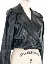 2007 Lanvin Cropped Leather Jacket Jacket arcadeshops.com