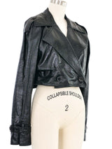 2007 Lanvin Cropped Leather Jacket Jacket arcadeshops.com