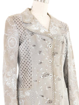 1970s Roberto Cavalli Floral Suede Jacket Jacket arcadeshops.com