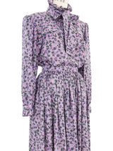1984 Yves Saint Laurent Abstract Print Skirt Ensemble Suit arcadeshops.com