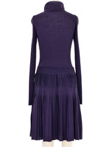2008 Chanel Plum Rib Knit Dress Dress arcadeshops.com