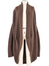 1980s Issey Miyake Brown Cocoon Cardigan Jacket arcadeshops.com