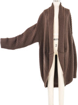1980s Issey Miyake Brown Cocoon Cardigan Jacket arcadeshops.com