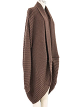 1980s Issey Miyake Brown Cocoon Cardigan Jacket arcadeshops.com