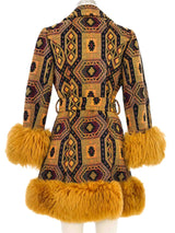 1970s Tapestry and Fur Penny Lane Coat Outerwear arcadeshops.com