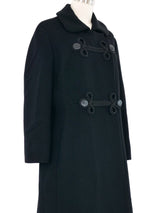 1960s Frog Closure Overcoat Outerwear arcadeshops.com