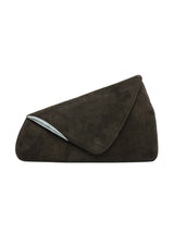 Loewe Brown Suede Envelope Clutch Accessory arcadeshops.com