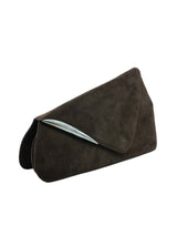 Loewe Brown Suede Envelope Clutch Accessory arcadeshops.com