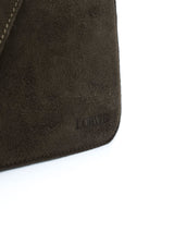 Loewe Brown Suede Envelope Clutch Accessory arcadeshops.com