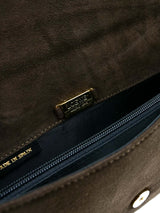 Loewe Brown Suede Envelope Clutch Accessory arcadeshops.com