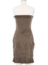 Gucci Pleated Bustier Mini Dress Dress arcadeshops.com
