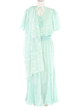 Diane Freis Seafoam Ruffle Dress Dress arcadeshops.com