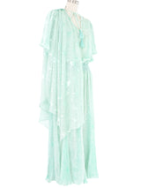 Diane Freis Seafoam Ruffle Dress Dress arcadeshops.com