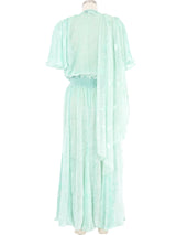 Diane Freis Seafoam Ruffle Dress Dress arcadeshops.com
