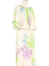 Leonard Floral Print Jersey Maxi Dress Dress arcadeshops.com