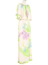 Leonard Floral Print Jersey Maxi Dress Dress arcadeshops.com