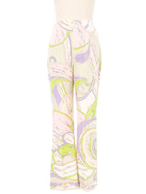 1960s Mr. Dino Pastel Printed Pant Ensemble Suit arcadeshops.com