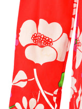 1970s Lanvin Floral Blouse Top arcadeshops.com