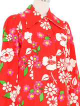 1970s Lanvin Floral Blouse Top arcadeshops.com