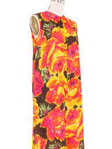 Oversized Abstracted Floral Print Jumpsuit Jumpsuit arcadeshops.com