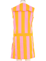 1960s Candy Striped Two Piece Play Suit Suit arcadeshops.com