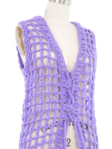 1960s Purple Crochet Vest Top arcadeshops.com