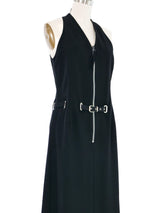 Jean Paul Gaultier Sleeveless Zip Front Racer Dress Dress arcadeshops.com