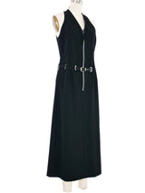 Jean Paul Gaultier Sleeveless Zip Front Racer Dress Dress arcadeshops.com