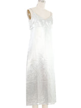 Clements Ribeiro Silver Lurex Slip Dress Dress arcadeshops.com