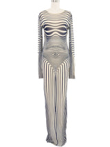 2021 Jean Paul Gaultier Body Morphing Mesh Dress Dress arcadeshops.com