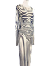 2021 Jean Paul Gaultier Body Morphing Mesh Dress Dress arcadeshops.com