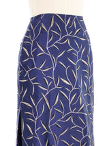 1997 Prada Satin Vine Print Skirt Bottom arcadeshops.com