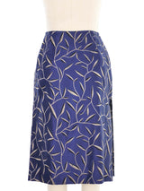 1997 Prada Satin Vine Print Skirt Bottom arcadeshops.com