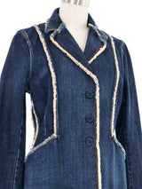 Christian Dior Raw Edge Denim Bar Jacket Jacket arcadeshops.com