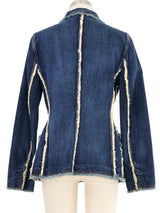 Christian Dior Raw Edge Denim Bar Jacket Jacket arcadeshops.com