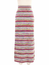 Chloe Knit Stripe Midi Skirt Bottom arcadeshops.com